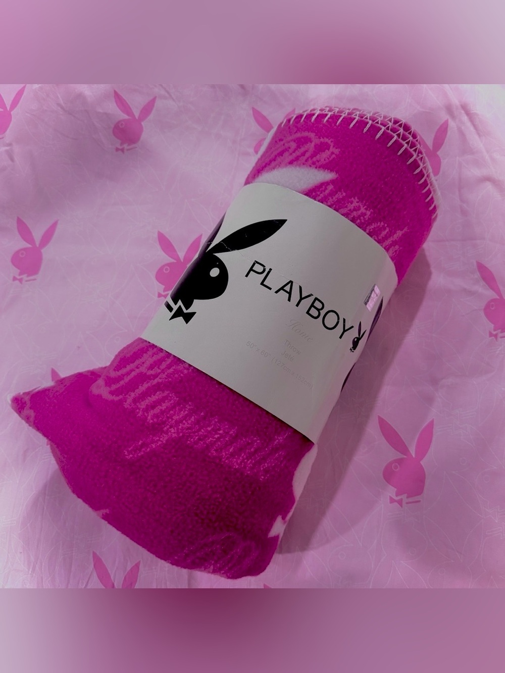 Playboy Y2K playmate blanket NWT